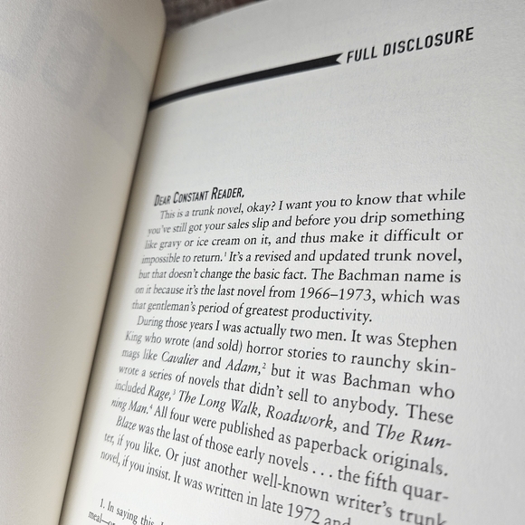 📖 BLAZE by Richard Bachman Foreword by Stephen King Hardcover 📖 $2/16 - Picture 7 of 16